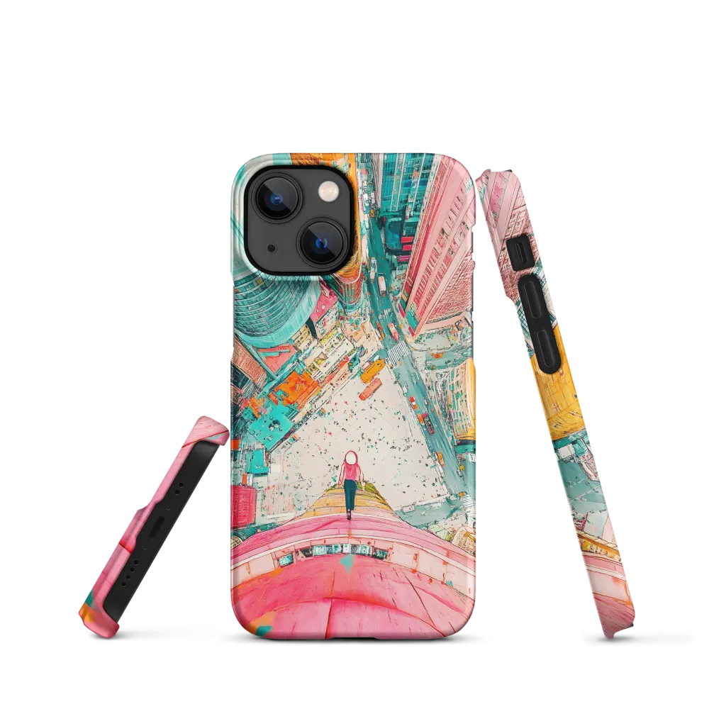 Vertical Horizons: A Surreal Cityscape Adventure | Phone Case |  13 Mini | Snap Case | Matte