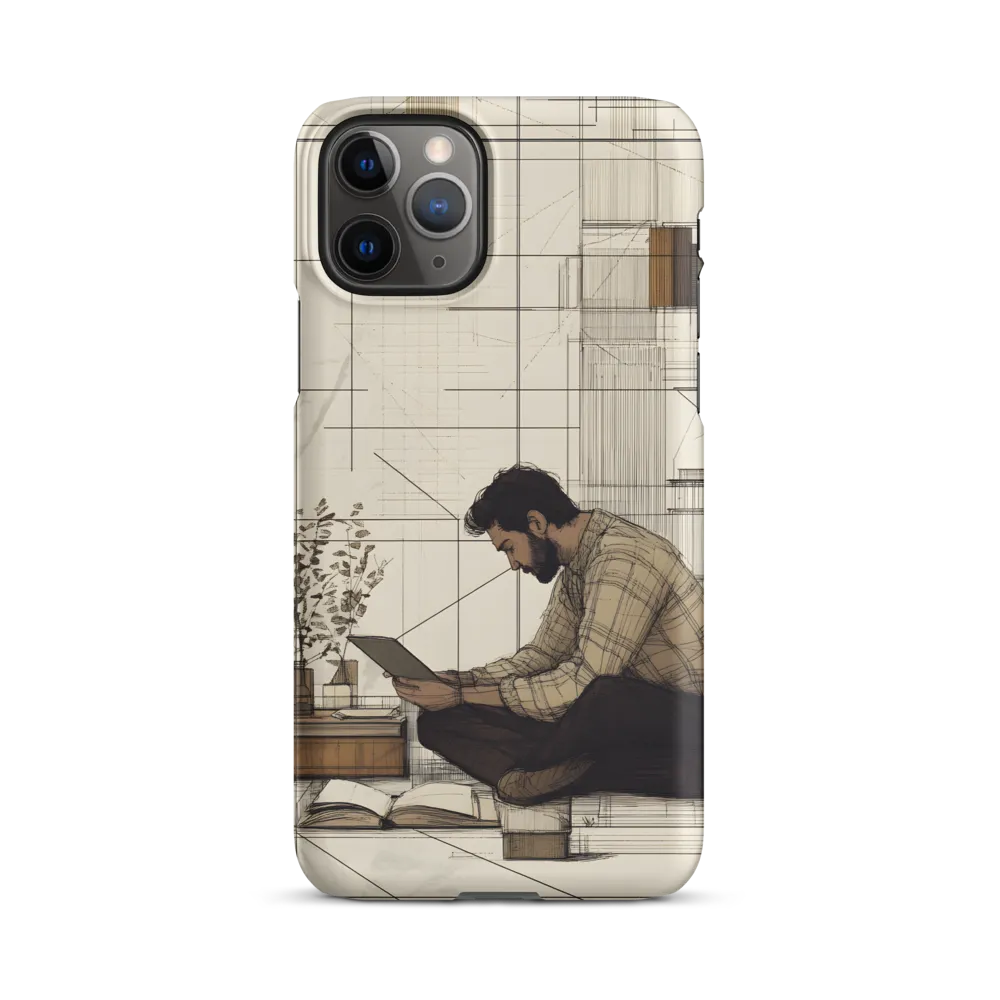 Quiet Reflections in Line | Phone Case |  11 Pro | Snap Case | Matte