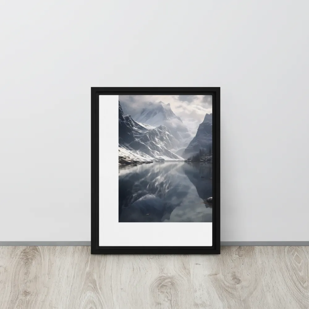 Echoes of Tranquility | Canvas with Black Frame | 12″×16″