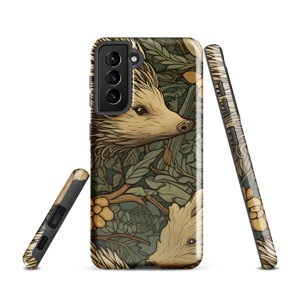 Whimsical Hedgehog Garden | Phone Case |  S21 | Tough Case | Glossy