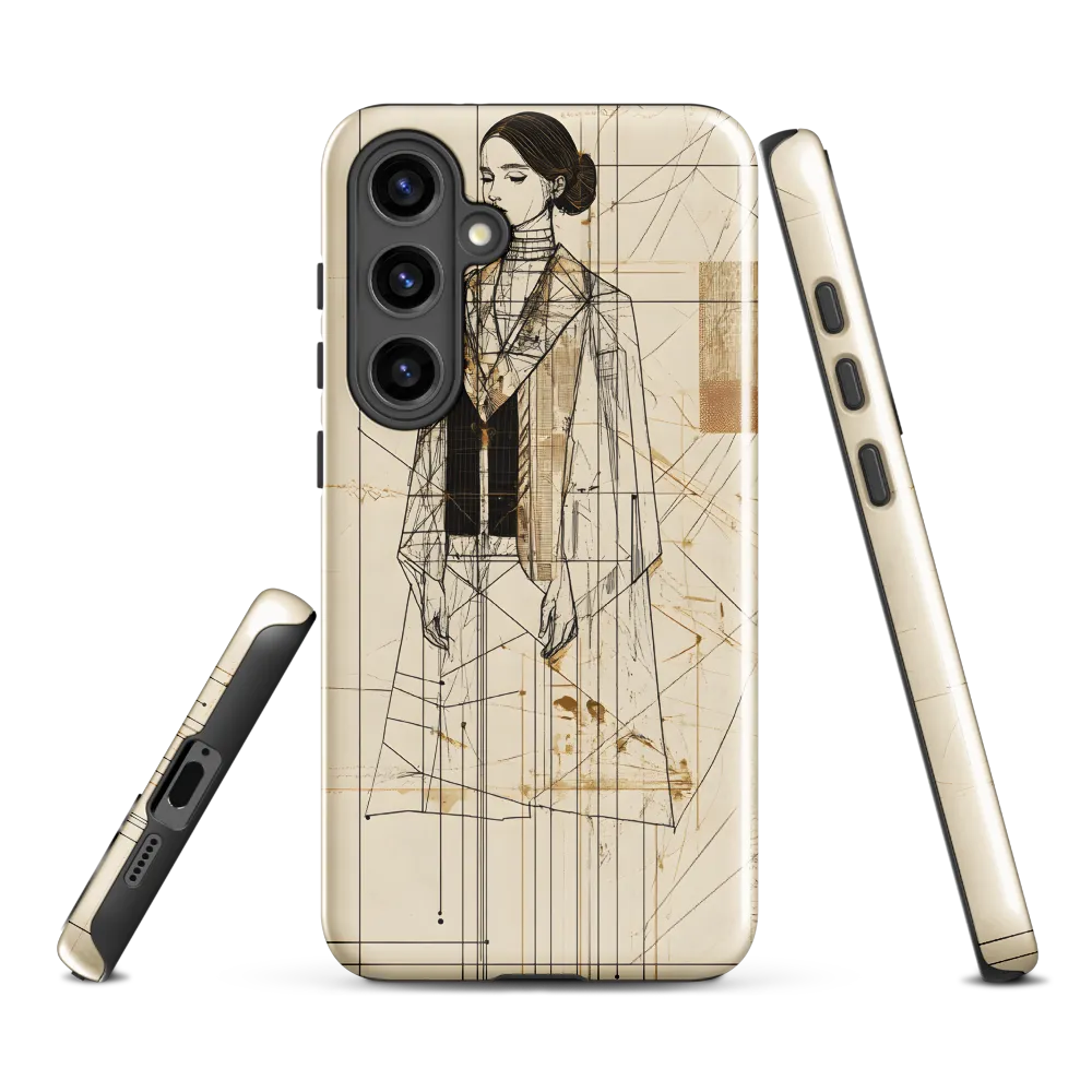 Elegance in Lines | Phone Case |  S24 Plus | Tough Case | Glossy