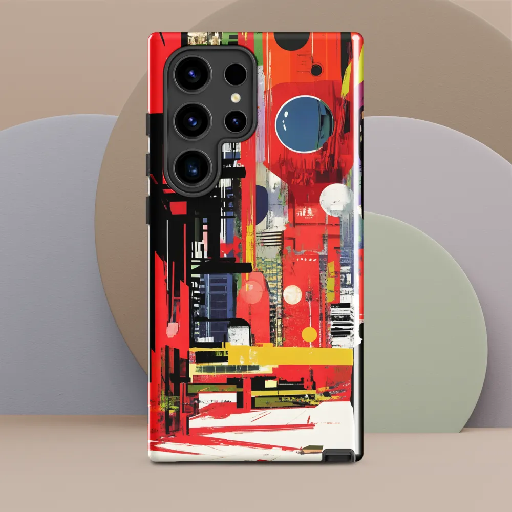 Urban Echoes: A Futuristic Reverie | Phone Case |  S24 Ultra | Tough Case | Glossy