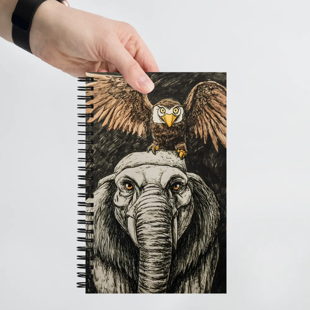 Strength and Wisdom: The Guardians of Nature | Spiral Notebook