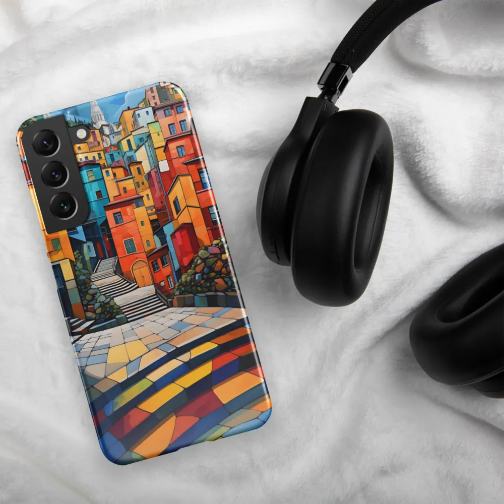 Vibrant Village: A Cubist Journey