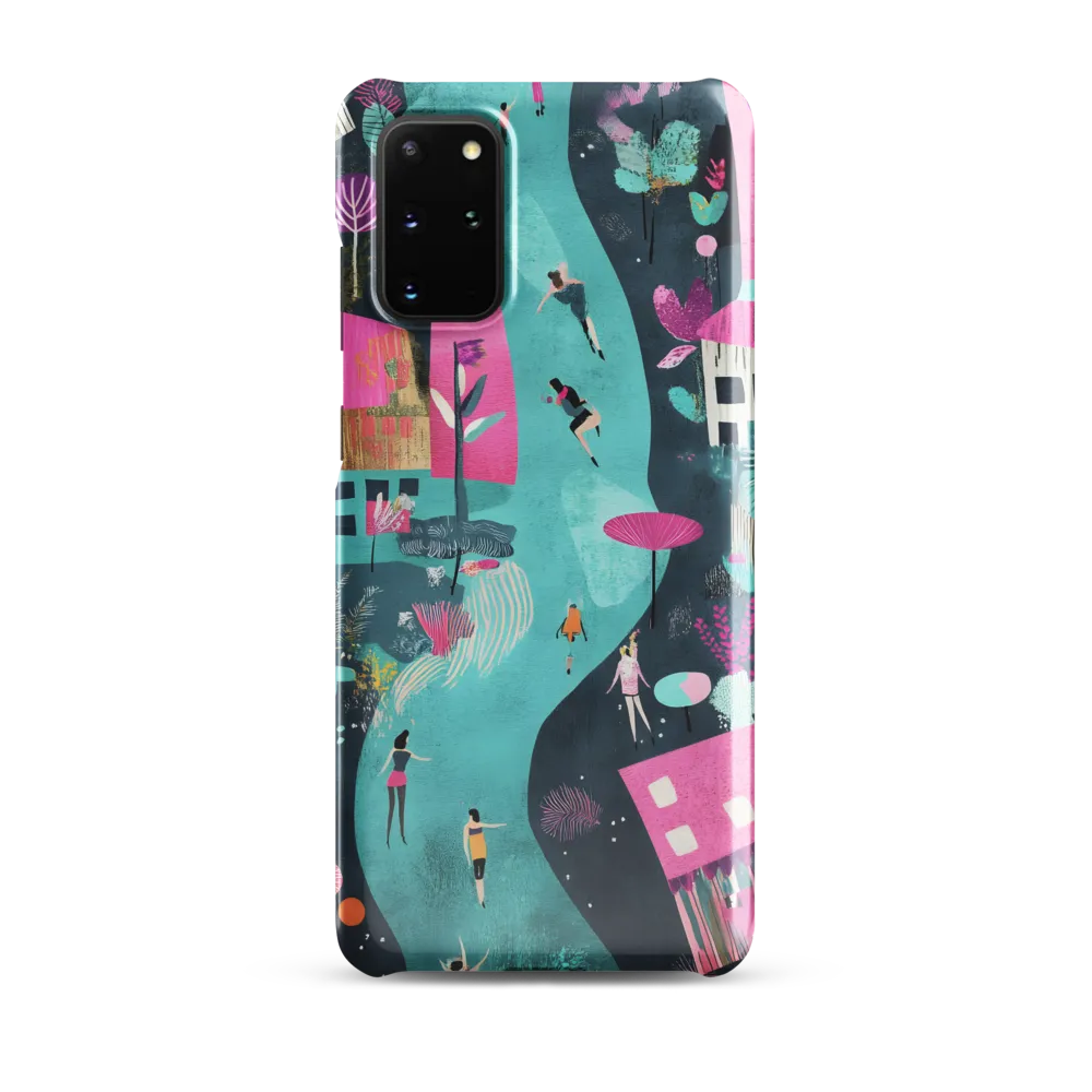 Whimsical Journey Through a Vibrant Landscape | Phone Case |  S20 Plus | Snap Case | Glossy