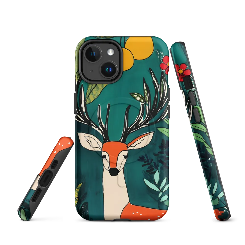 Nature's Embrace: The Majestic Deer | Phone Case |  14 | MagSafe® Tough Case | Matte