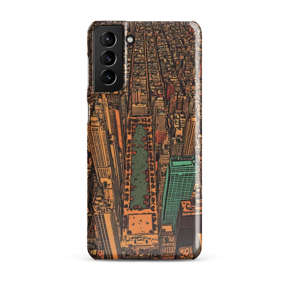 Urban Oasis: Aerial View of City Life