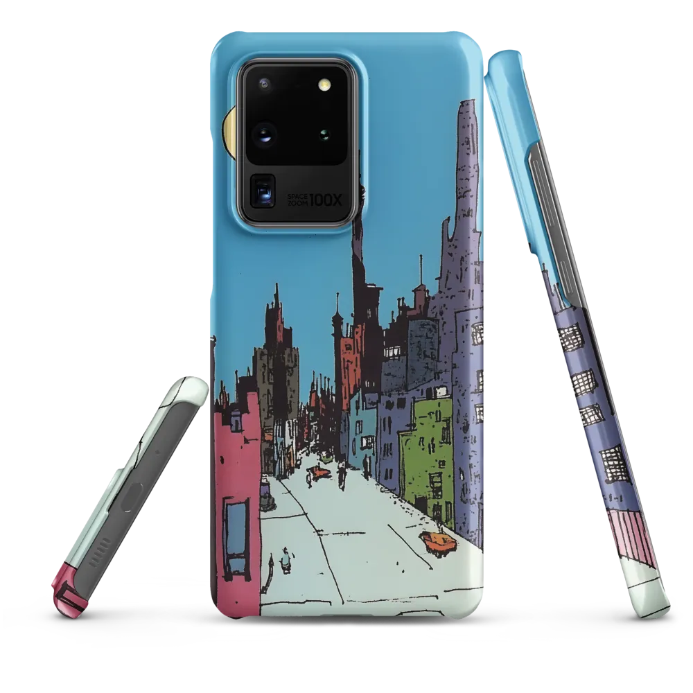 Vibrant Cityscape under the Moon