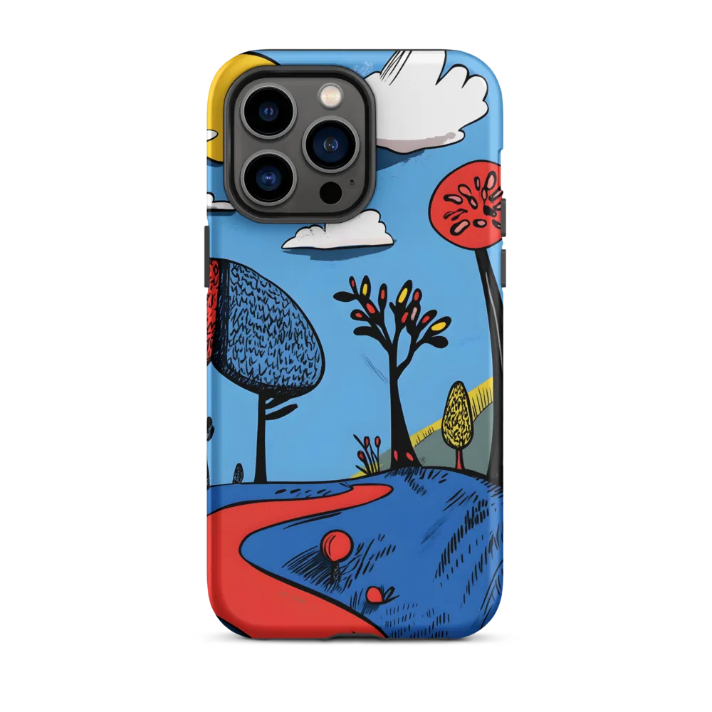 Whimsical Pathways Through a Colorful Landscape