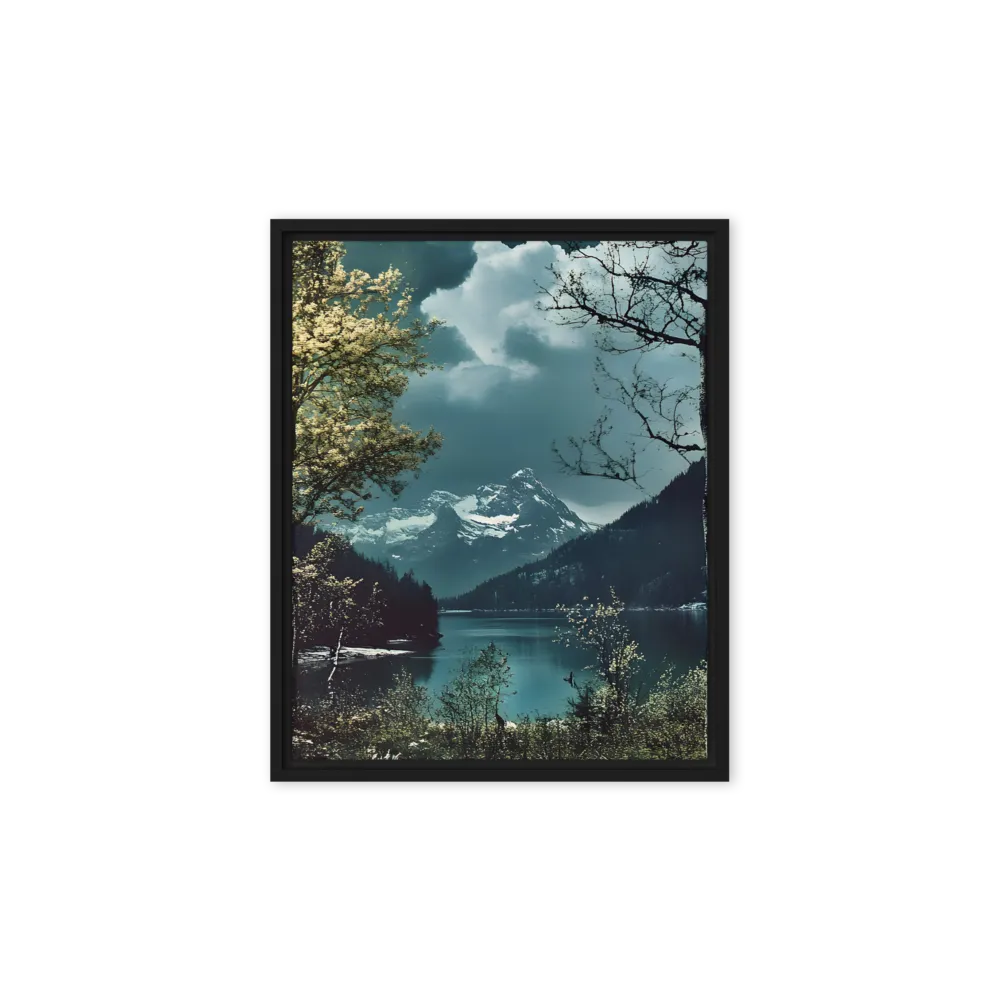 Whispers of Tranquility | Canvas with Black Frame | 8″×10″