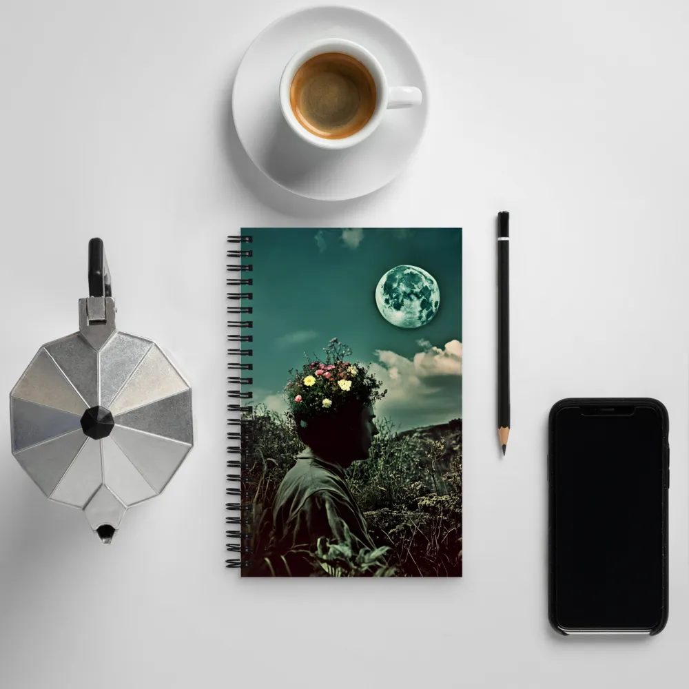 Moonlit Blossom | Spiral Notebook