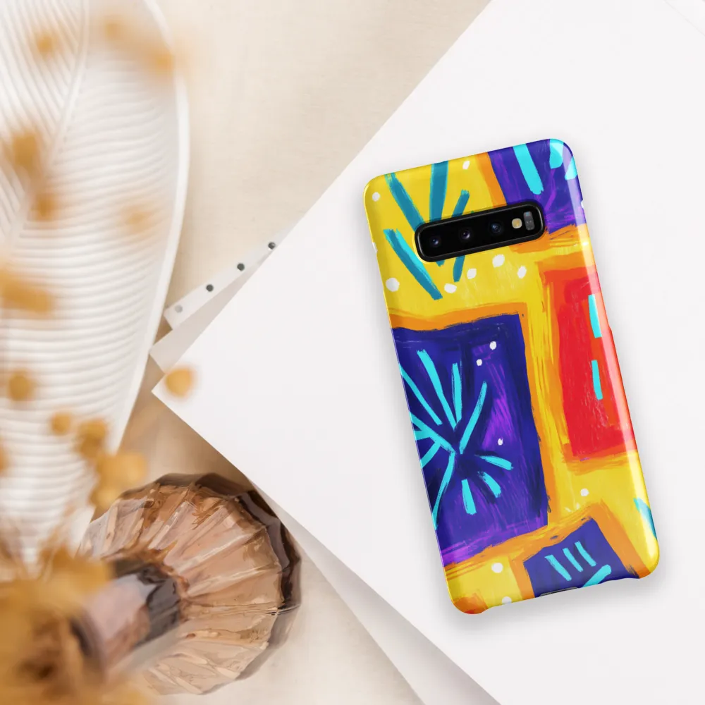 Vibrant Geometric Expressions | Phone Case |  S10 Plus | Snap Case | Glossy