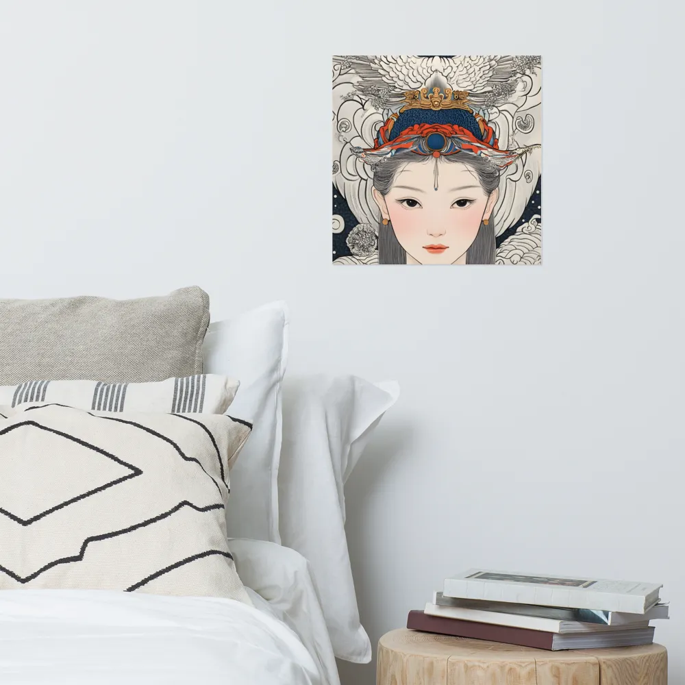Serenity in Myth: A Traditional Portrait | Poster | 16″×16″