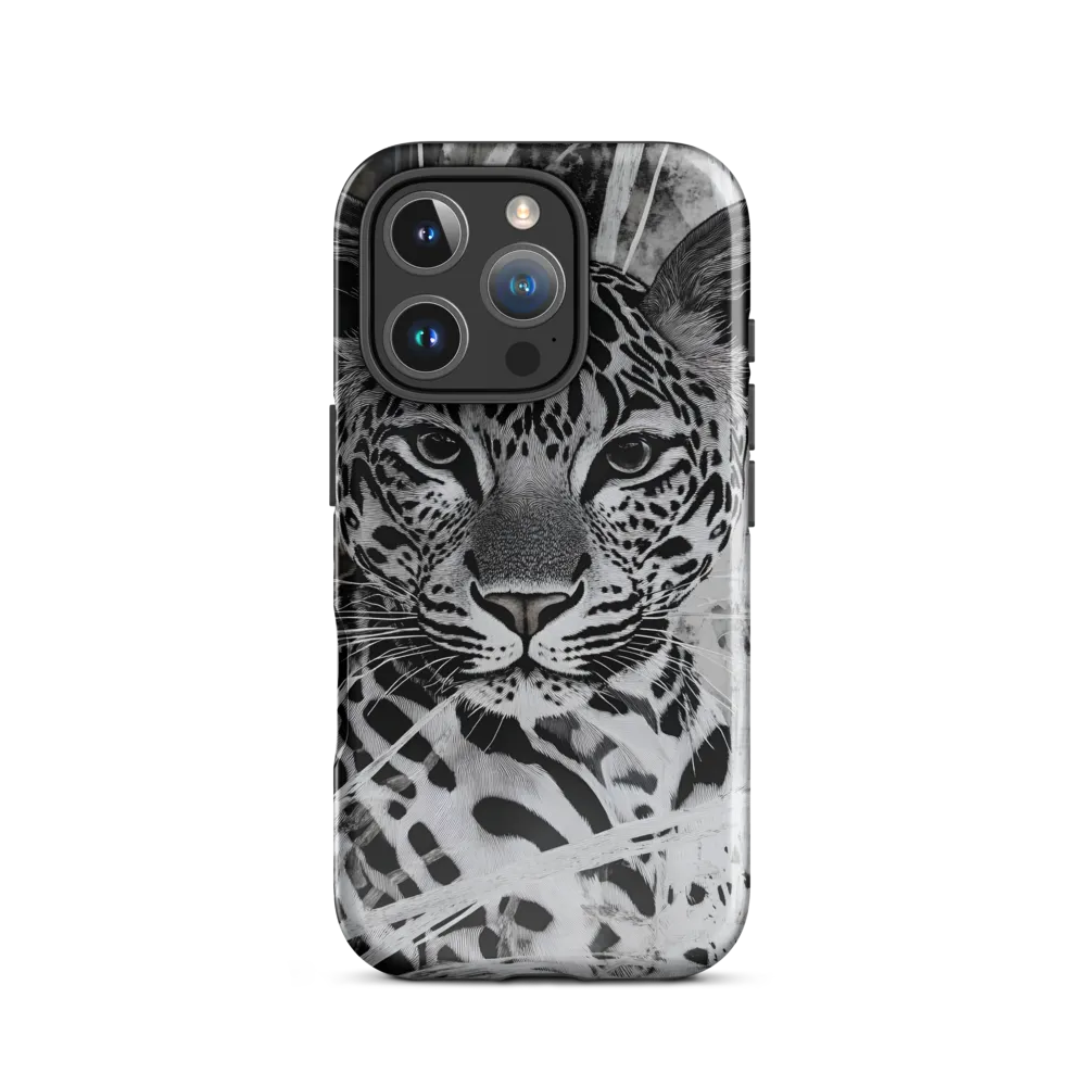 Majestic Gaze: The Leopard's Portrait | Phone Case |  16 Pro | Tough Case | Glossy