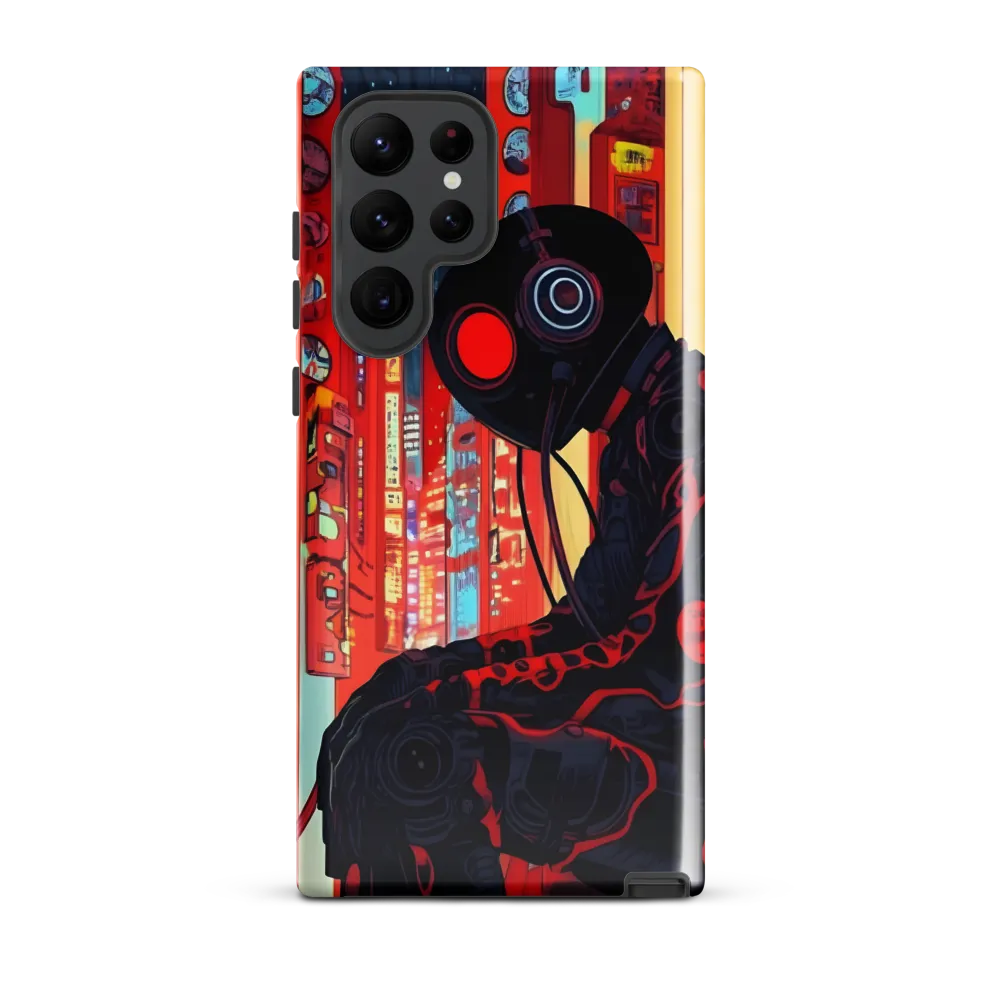 The Weight of Neon Dreams | Phone Case |  S22 Ultra | Tough Case | Glossy