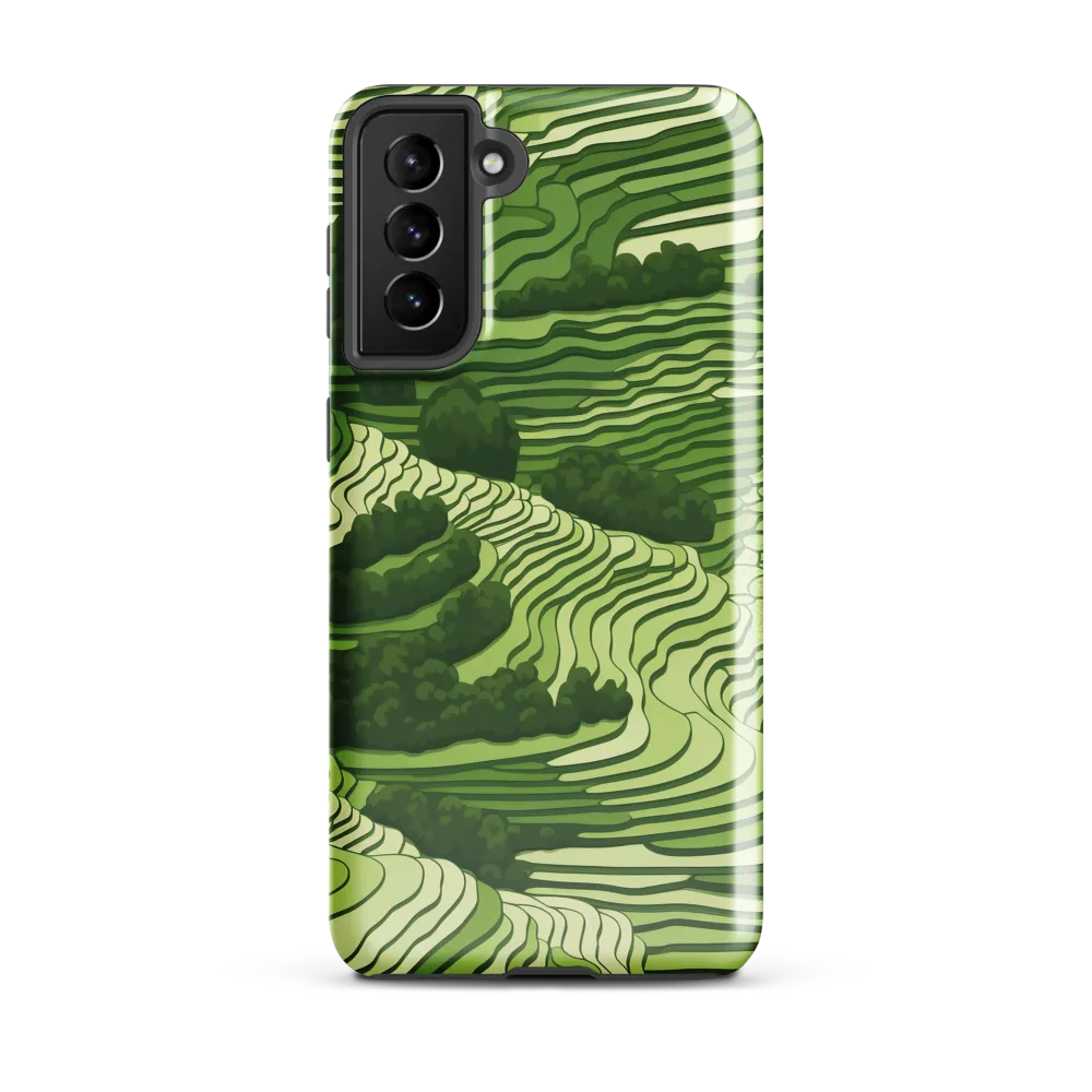 Waves of Green: An Abstract Landscape