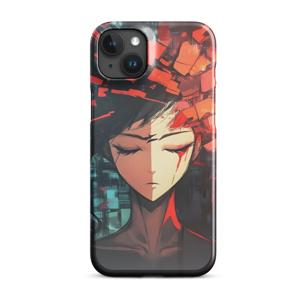 Fragmented Mind: The Silent Struggle | Phone Case |  15 Plus | Snap Case | Glossy