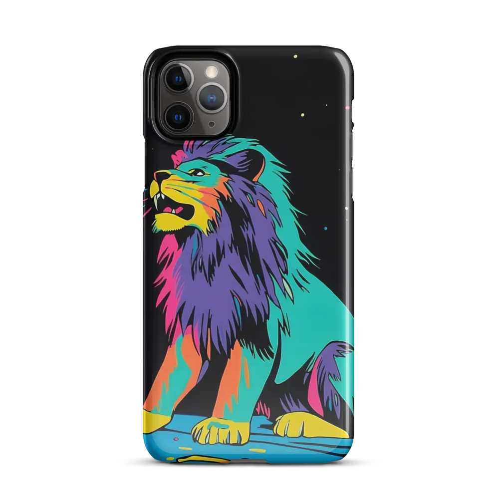 Roaring Colors: The Neon Lion | Phone Case |  11 Pro Max | Snap Case | Glossy