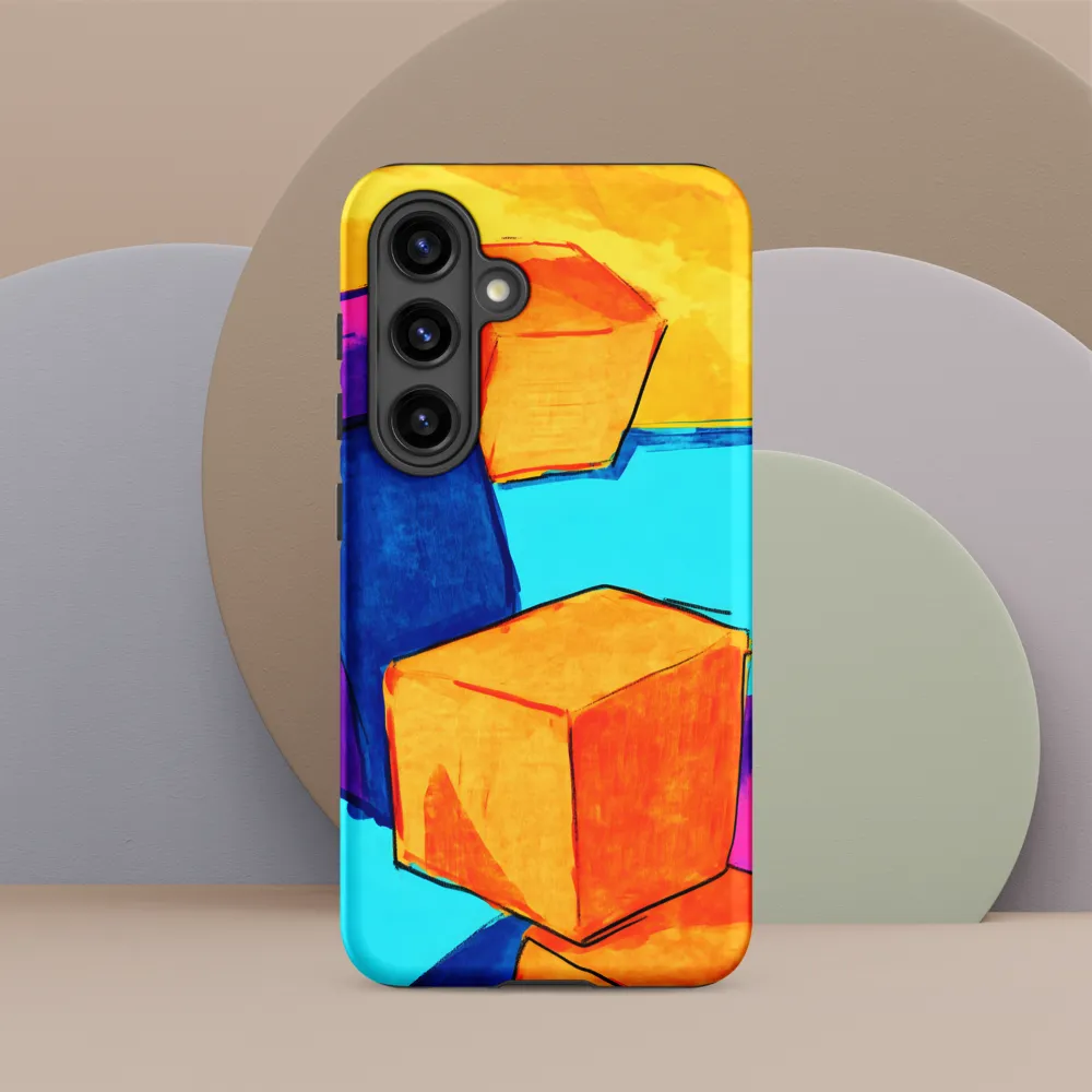 Playful Cubes in Vibrant Harmony