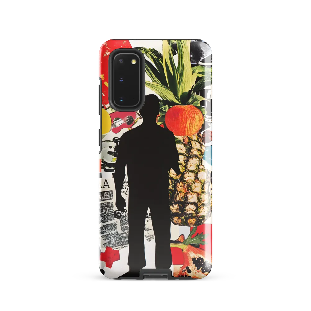 Silhouette with Pineapple Collage