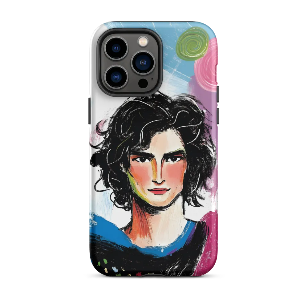 Vibrant Portrait of Youth | Phone Case |  14 Pro Max | Tough Case | Matte