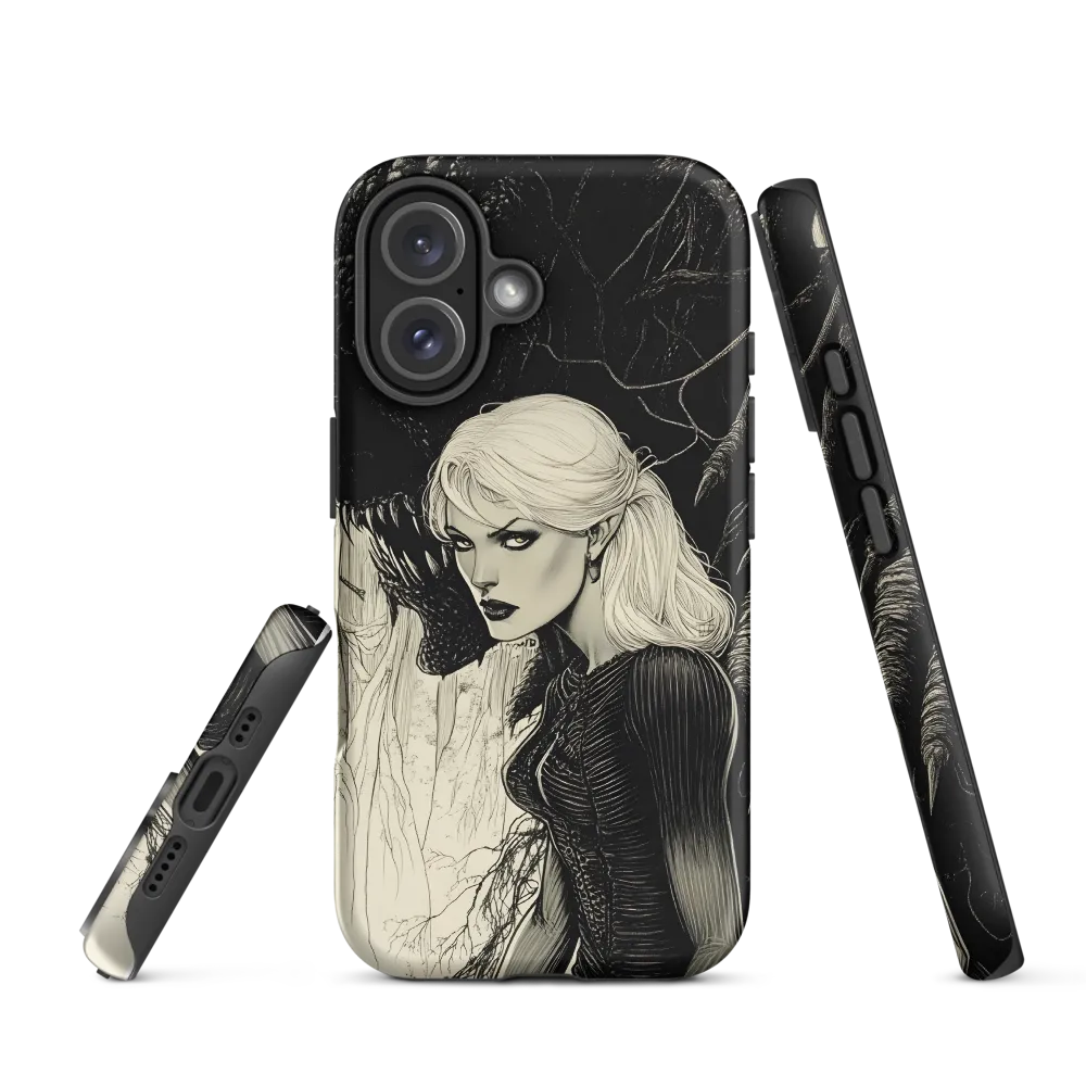 Confrontation in Shadows | Phone Case |  16 | Tough Case | Matte