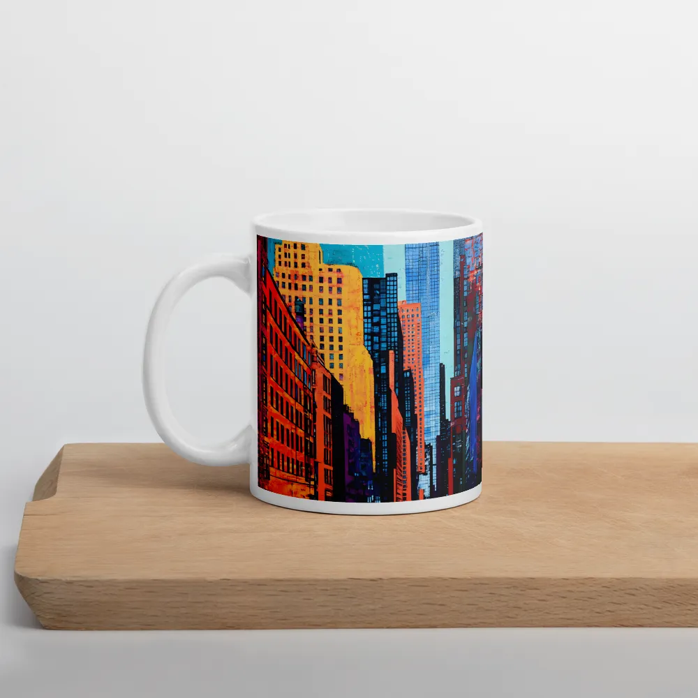 Vibrant Urban Horizons | Mug with White inside | 11 oz