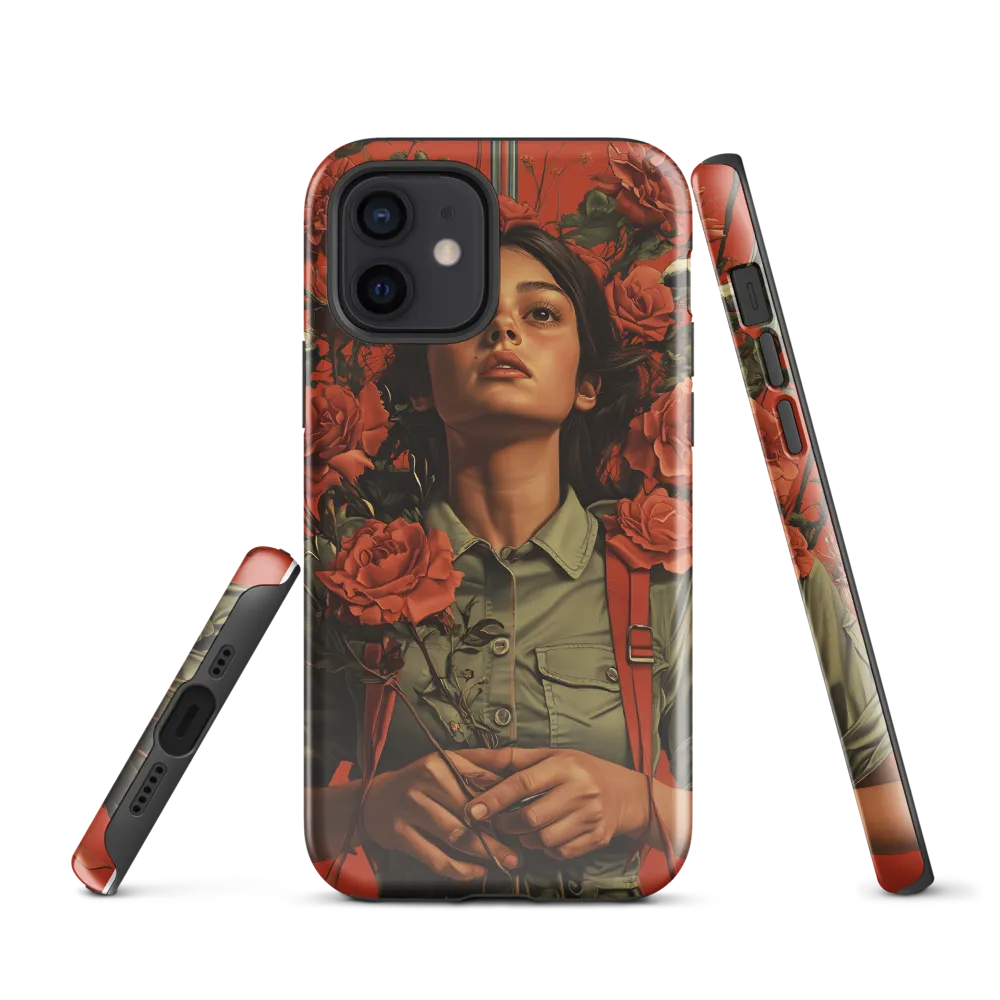 Harmony and Strength: A Portrait Among Roses