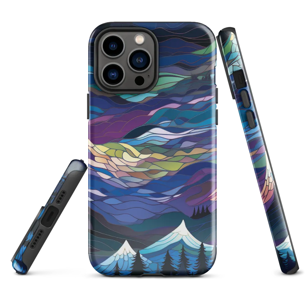 Twilight Peaks: An Abstract Mountain Landscape