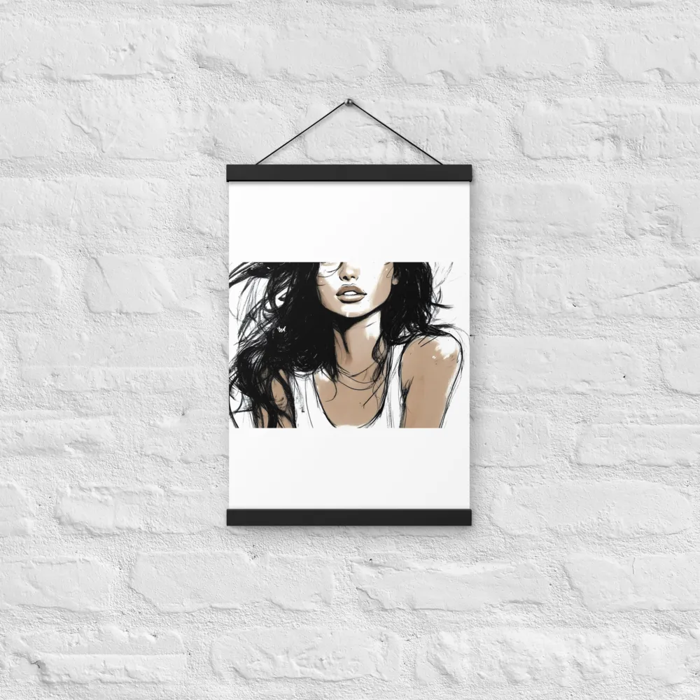 Whispers of Elegance | Poster With Black Wood Hanger | 12″×18″