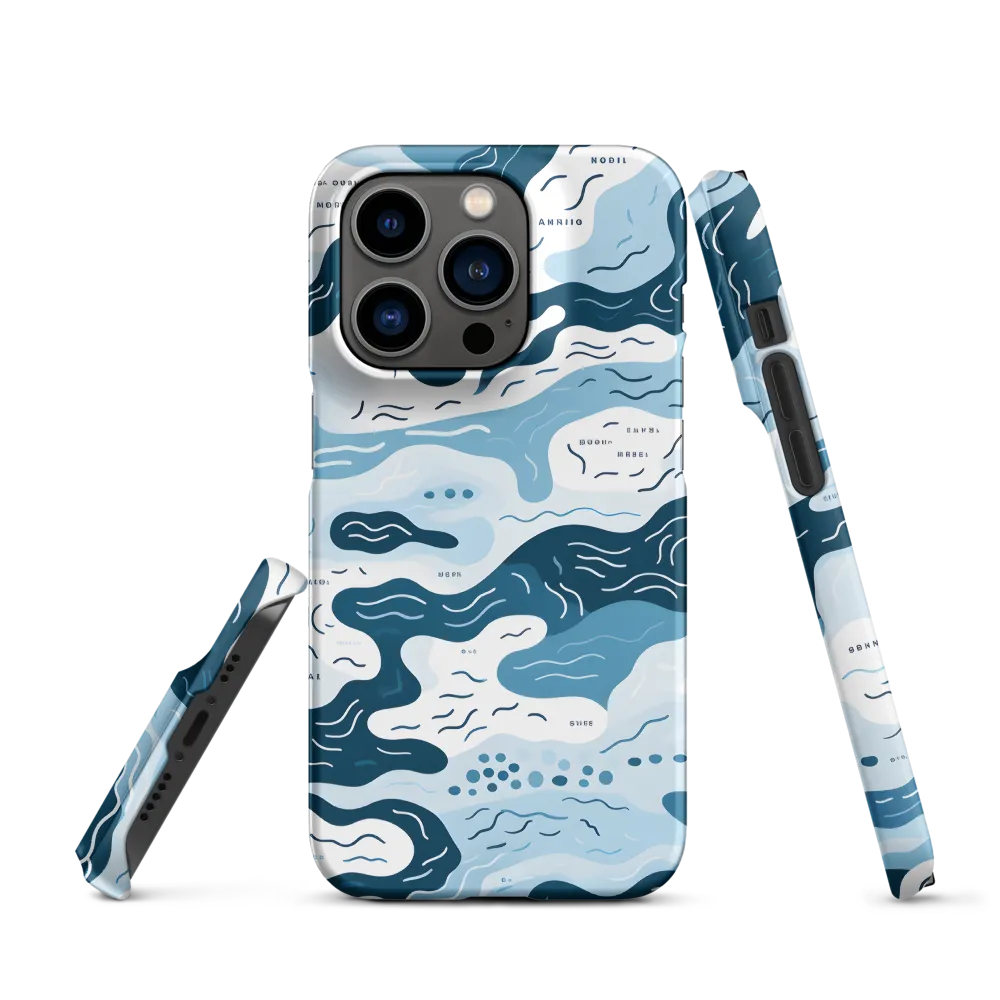 Flowing Waters: An Abstract Journey | Phone Case |  14 Pro | Snap Case | Matte