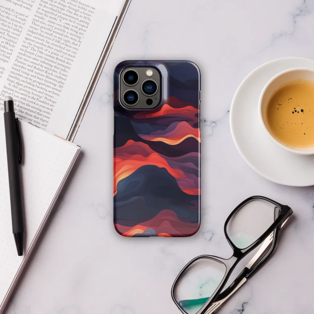 Ethereal Waves of Color | Phone Case |  14 Pro Max | Snap Case | Glossy
