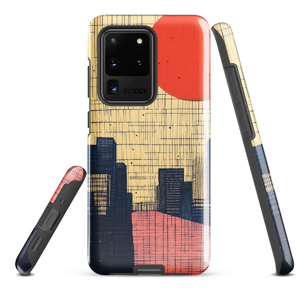 Urban Echoes: A Minimalist Cityscape