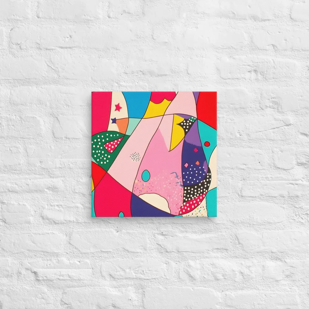 Playful Geometry in Color | Canvas | 14″×14″
