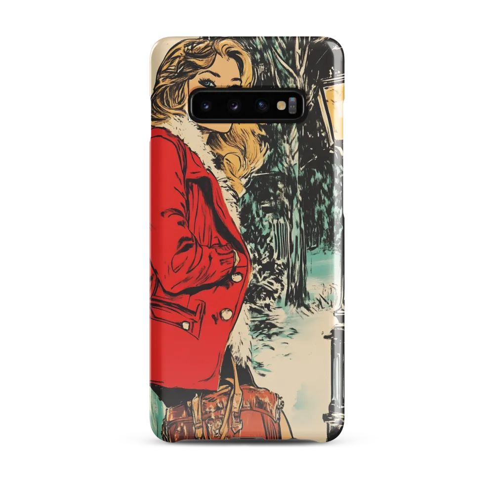 Winter Glamour in Red | Phone Case |  S10 Plus | Snap Case | Glossy