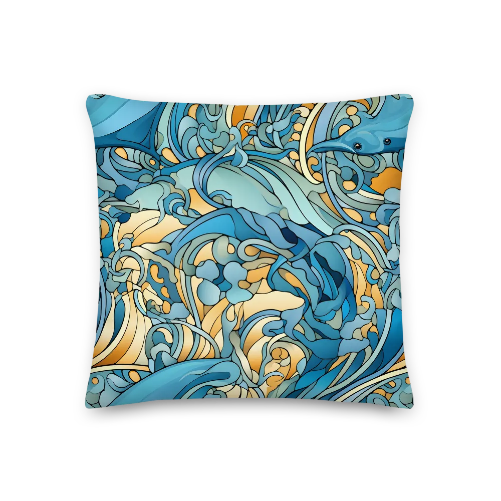 Dancing Waves of the Ocean | Pillow | 18″×18″