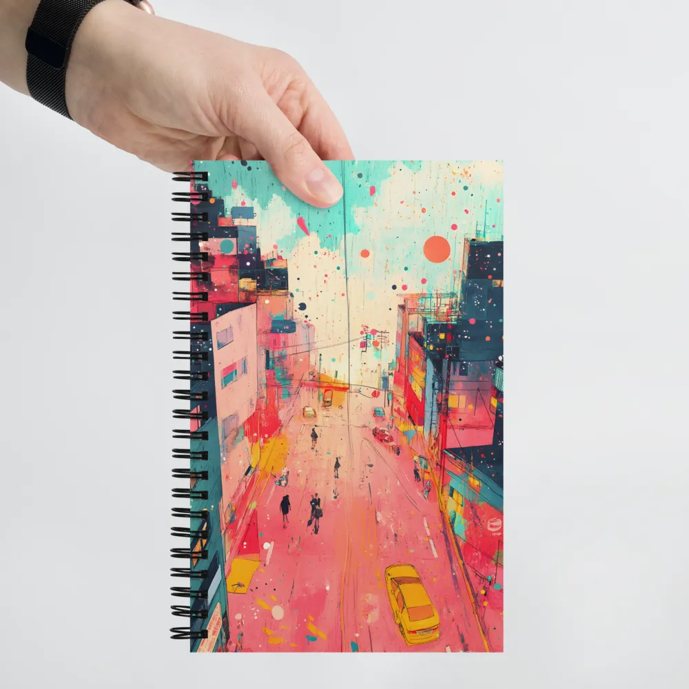 Vibrant City Life | Spiral Notebook