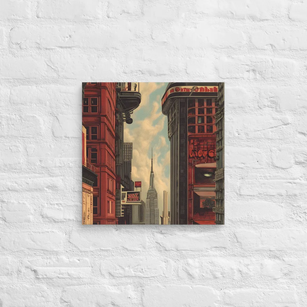 A Glimpse of Tomorrow: Urban Ambition | Canvas | 16″×16″