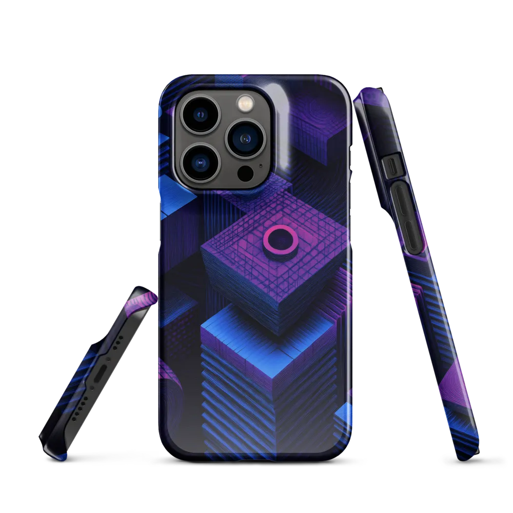 Geometric Dreams in Blue and Purple