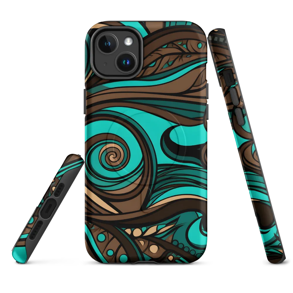 Fluctuating Currents | Phone Case |  14 Plus | MagSafe® Tough Case | Matte