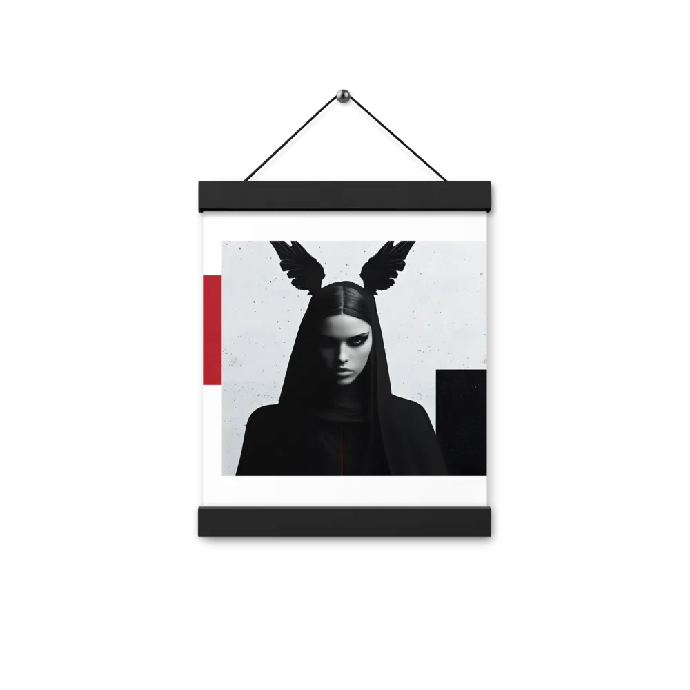 Whispers of Darkness | Poster With Black Wood Hanger | 8″×10″