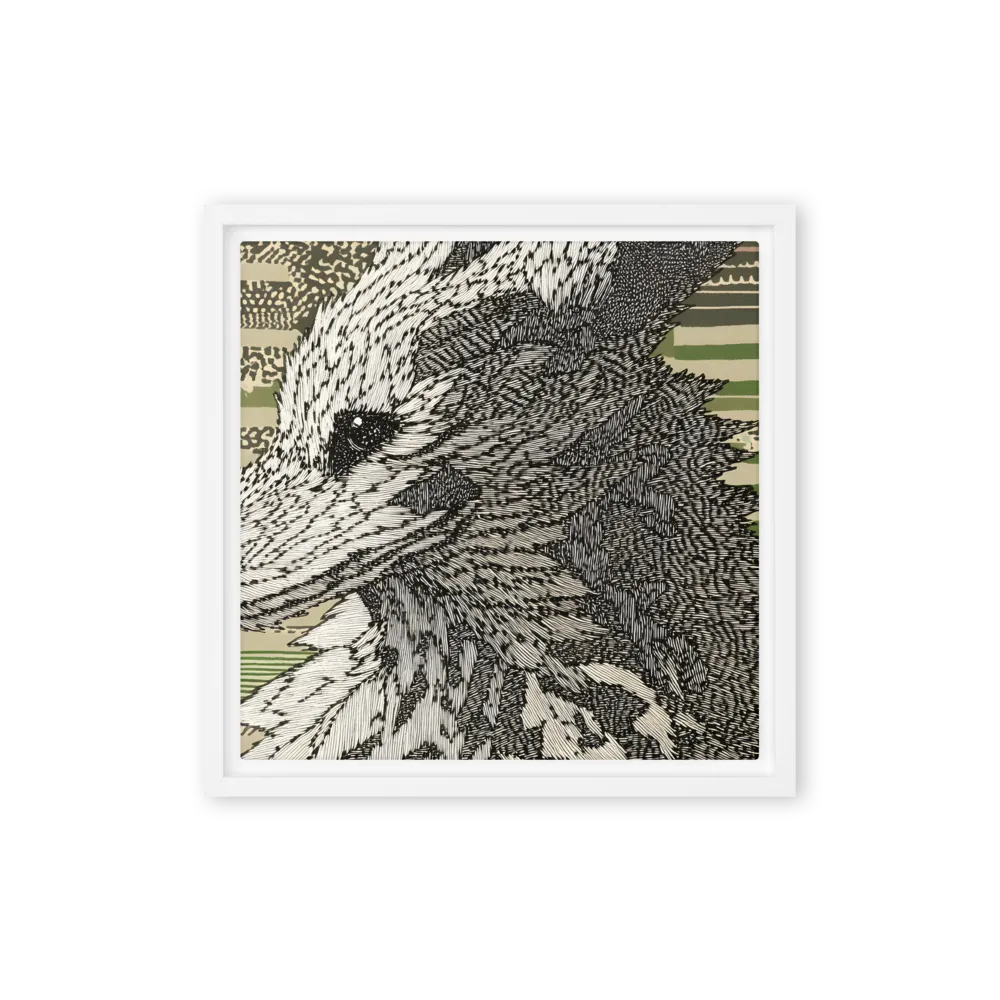 Reflections of the Forest | Canvas with White Frame | 12″×12″