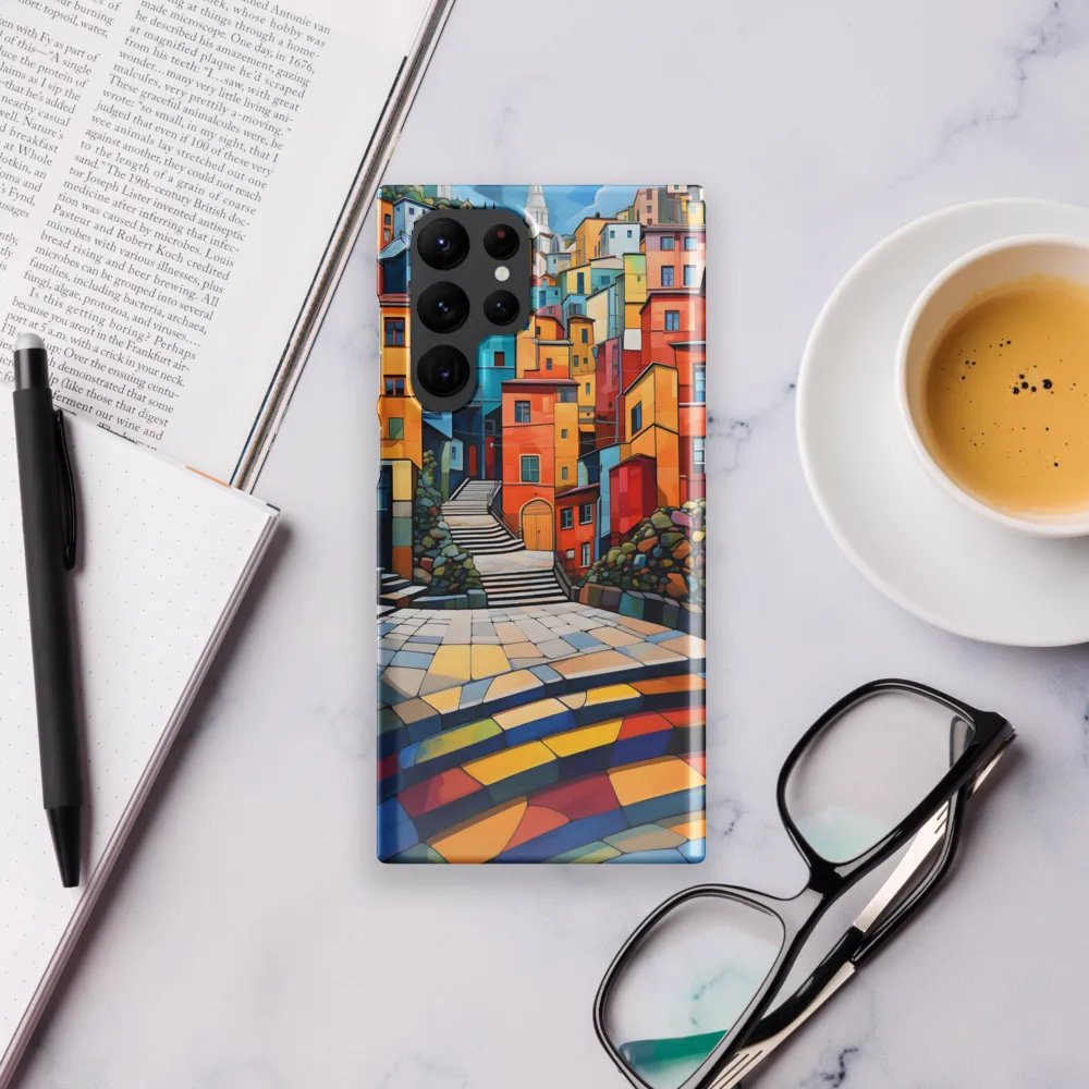 Vibrant Village: A Cubist Journey