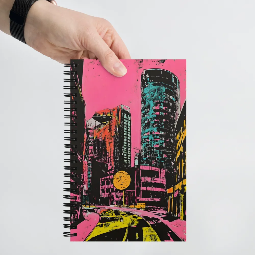 Urban Vibrance: A Kaleidoscope of Colors | Spiral Notebook