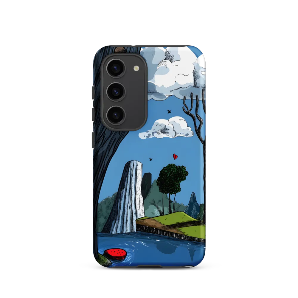 Whimsical Cliffside Reflections