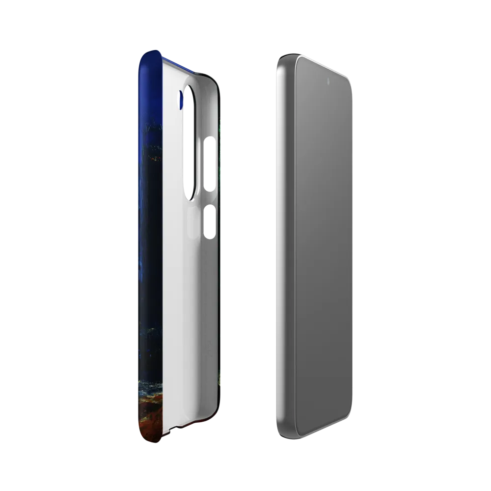Glimmering Solitude: A Nightscape | Phone Case |  S23 | Snap Case | Matte