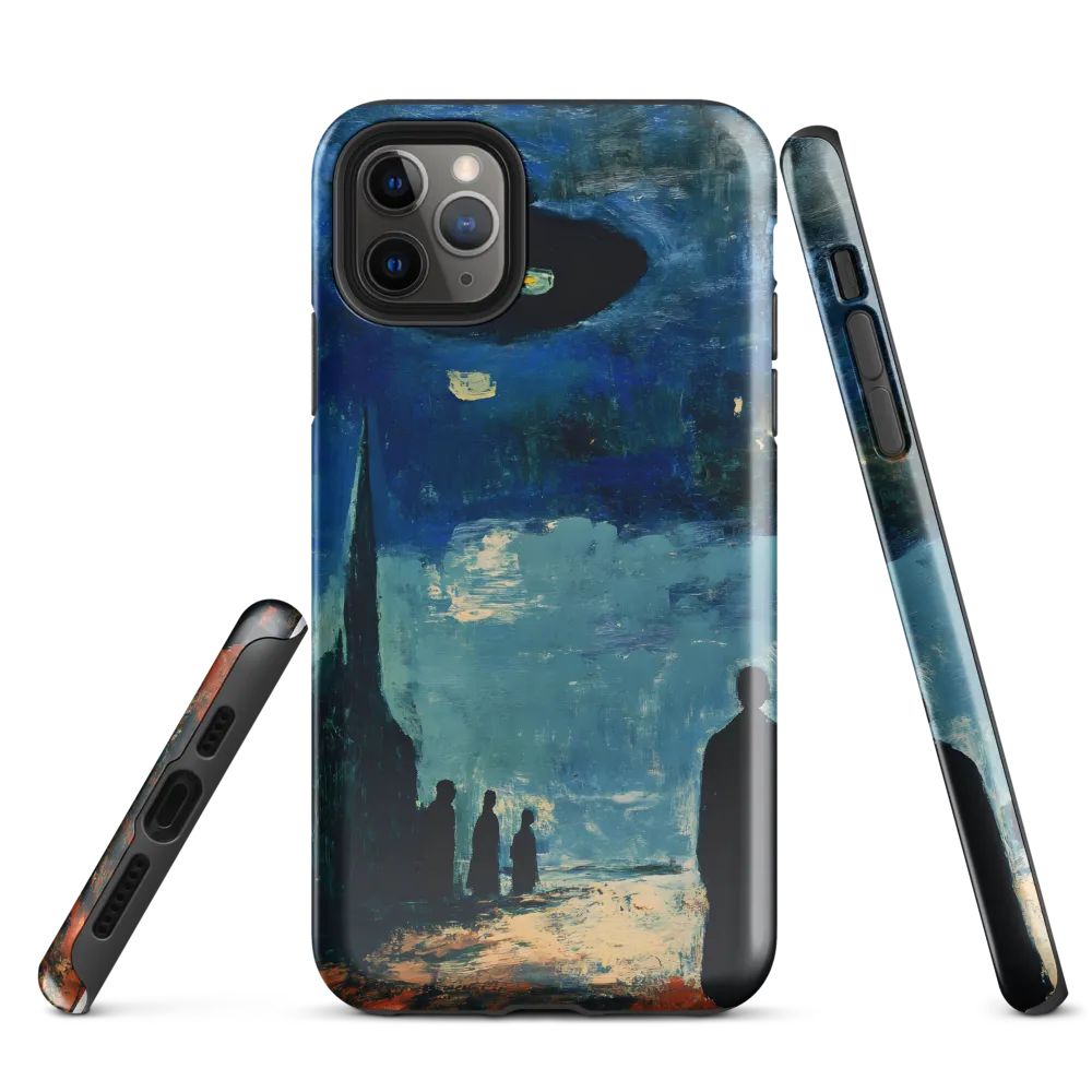 Enigmatic Encounter: A Surrealist UFO Landscape | Phone Case |  11 Pro Max | Tough Case | Glossy