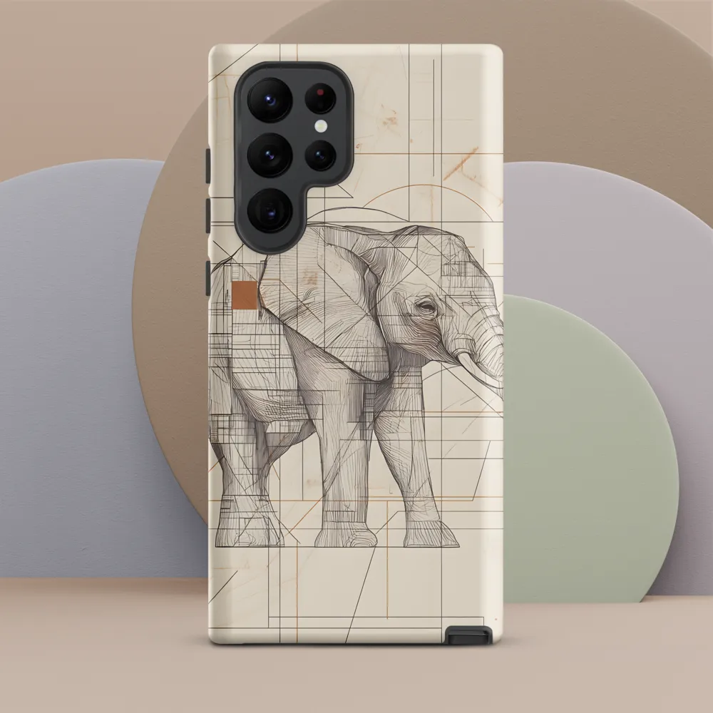 Geometric Elegance: The Steel Elephant