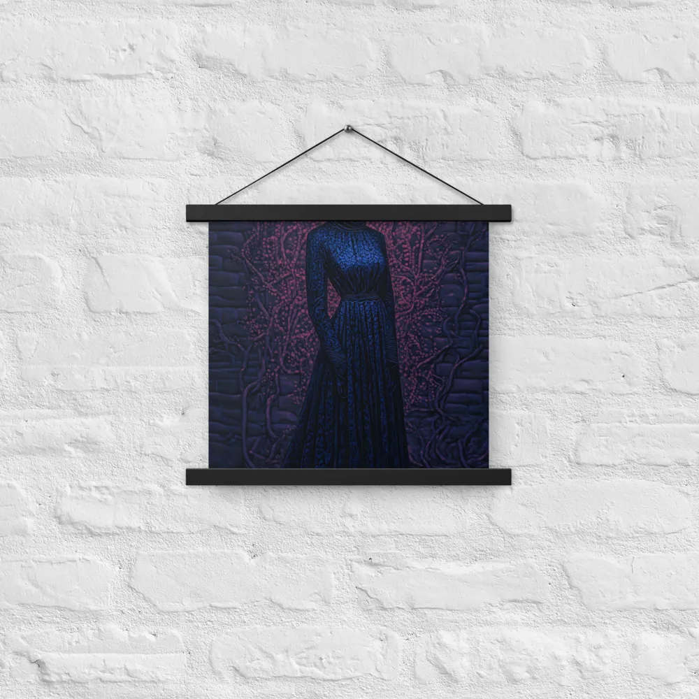 Veil of Enigma | Poster With Black Wood Hanger | 14″×14″