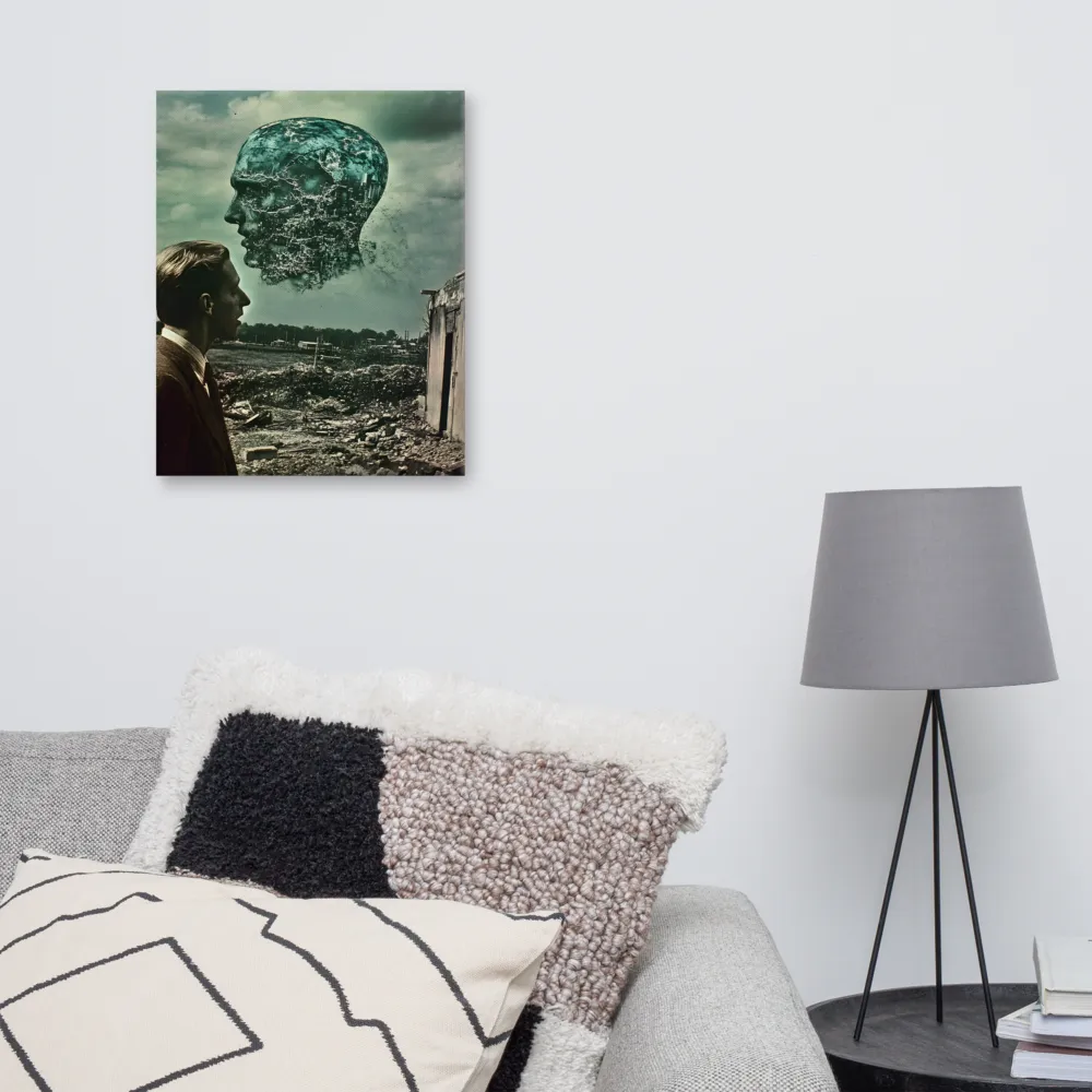 Ethereal Reflections: Identity in a Fragmented World | Canvas | 16″×20″